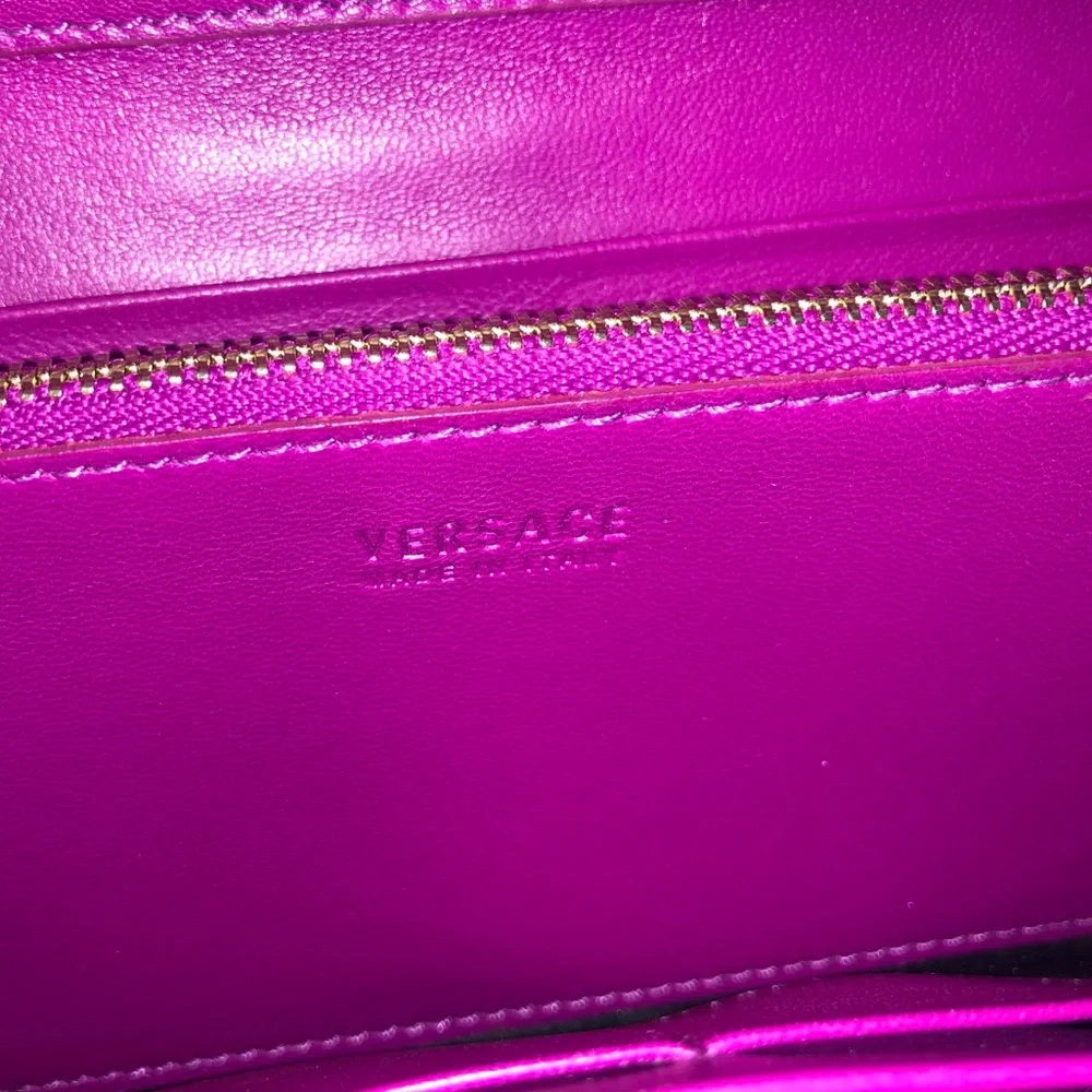 Gianni Versace Classy Continental Wallet Patent Leather